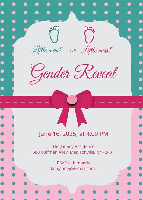 FREE Gender Reveal Invitation Templates & Examples .